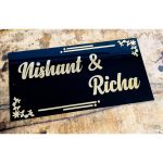 Beautiful Designed Embossed Letter Acrylic Home Name Plate (3)