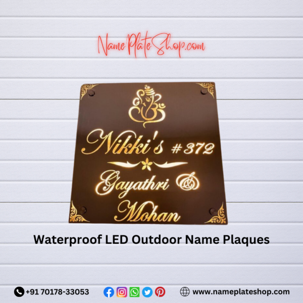 Waterproof LED Outdoor Name Plaques | Brighten Your Entrance