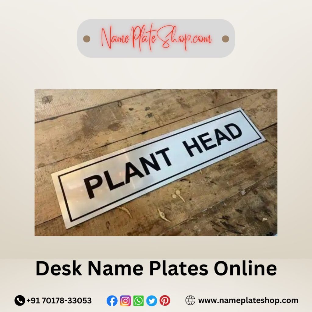 Desk Name Plates for Offices – Customizable, Professional, and Perfect for Any Workspace