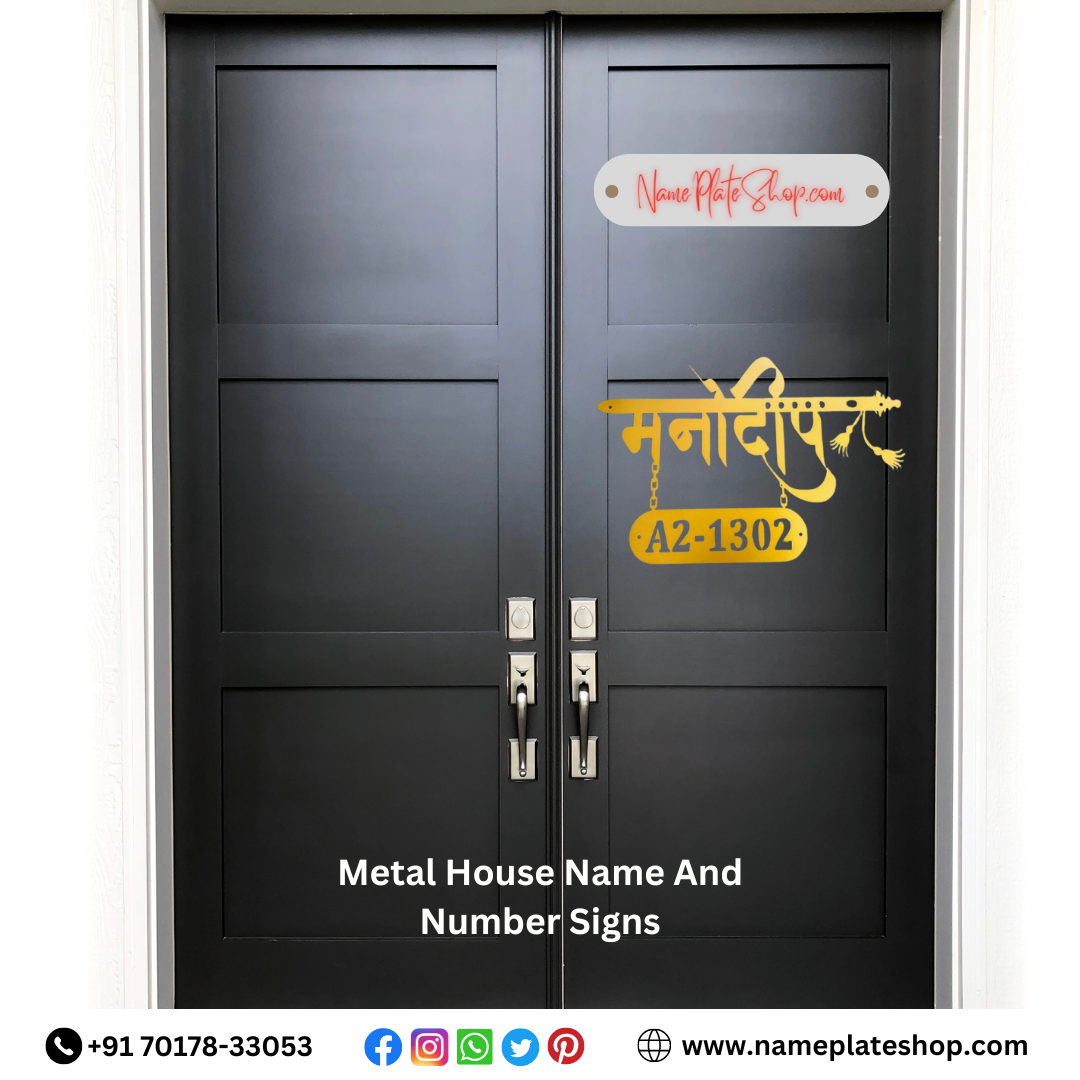 Elevate Your Home With Stylish Metal House Name and Number Signs