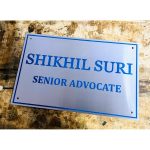 New Design Stainless Steel CNC Engraved Name Plate (Blue Colour) (2)