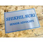 New Design Stainless Steel CNC Engraved Name Plate (Blue Colour) (3)