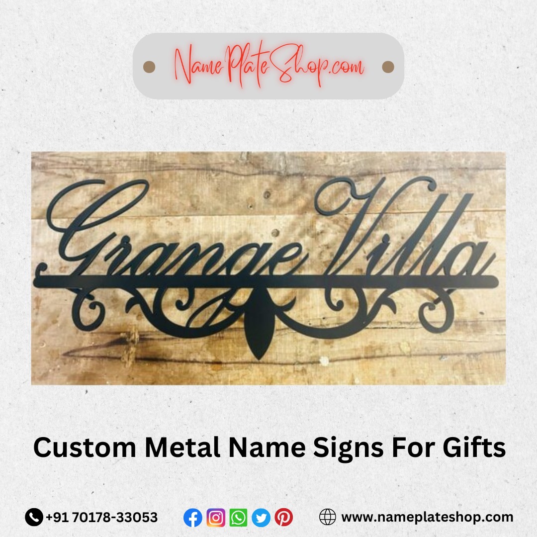 Unique Custom Metal Name Signs – The Perfect Gift for Any Occasion