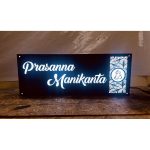 Unique Design White Waterproof LED Acrylic Name Plate (2)