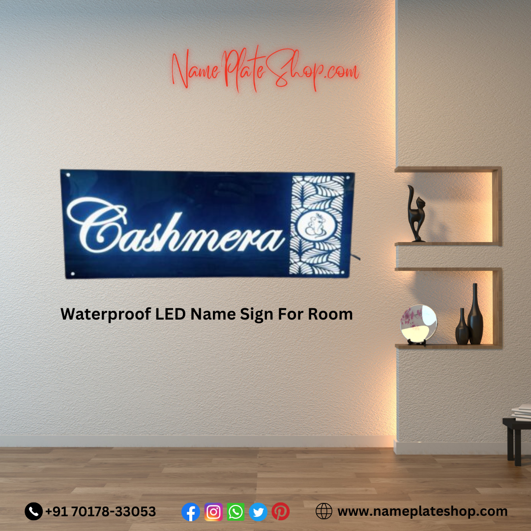 Brighten Up Your Space with Waterproof LED Name Signs from Nameplateshop