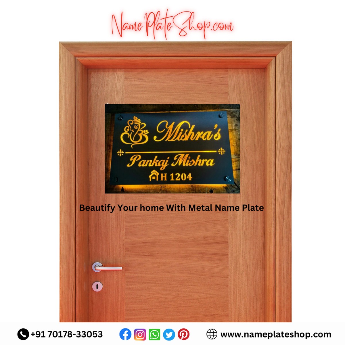 Custom Metal Name Plate