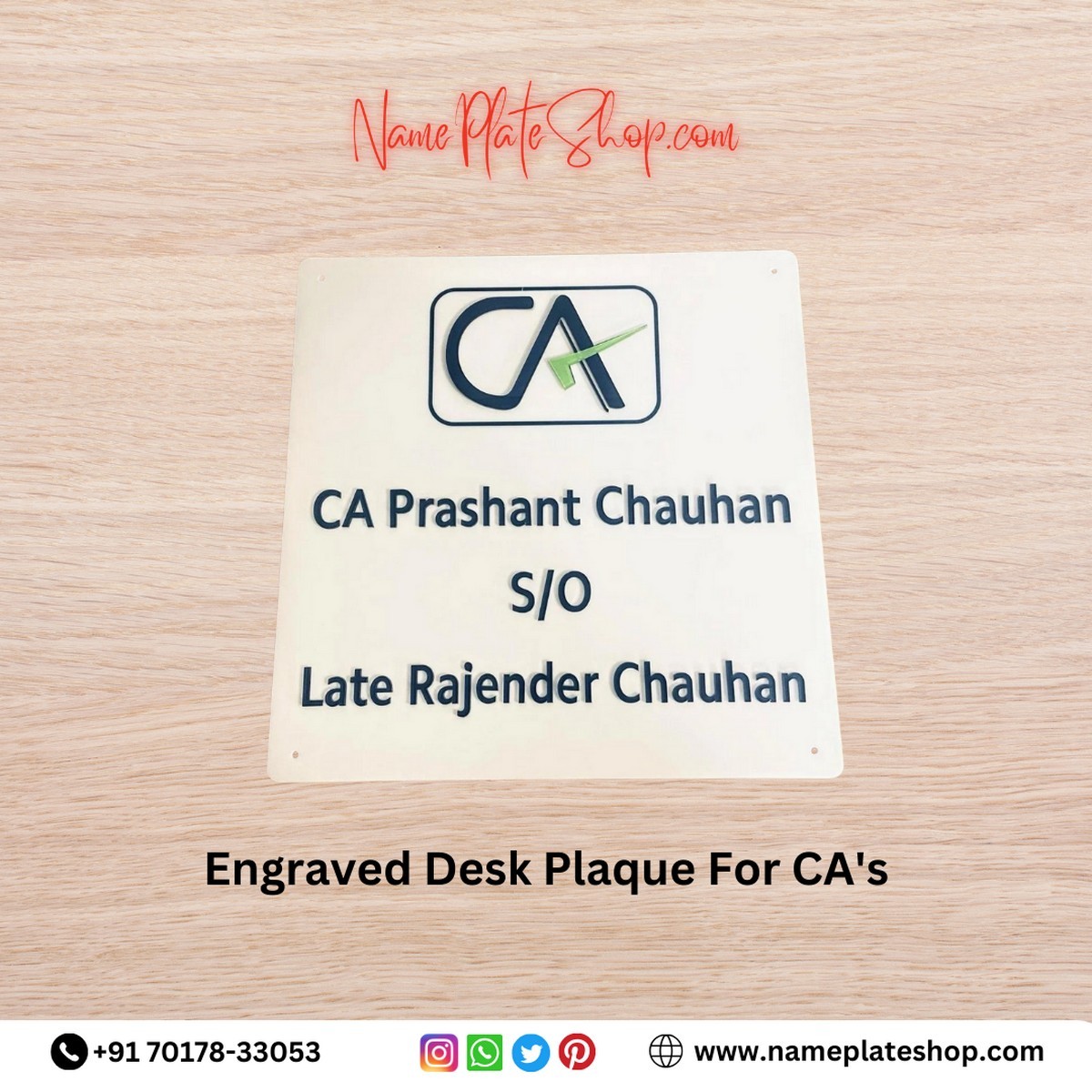 Desk Name Plaques