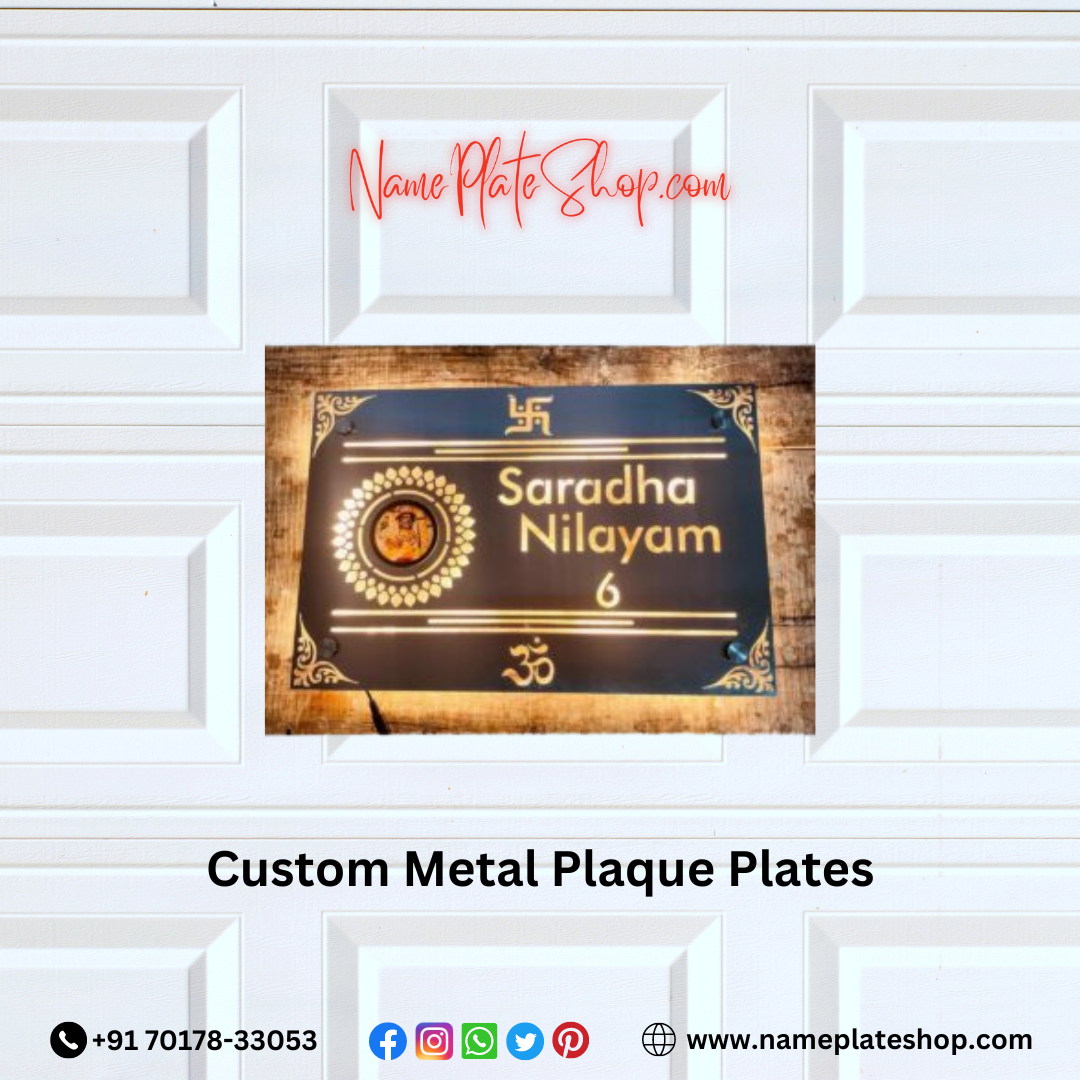 Enhance Your Space with Custom Metal Plaque Plates from Nameplateshop