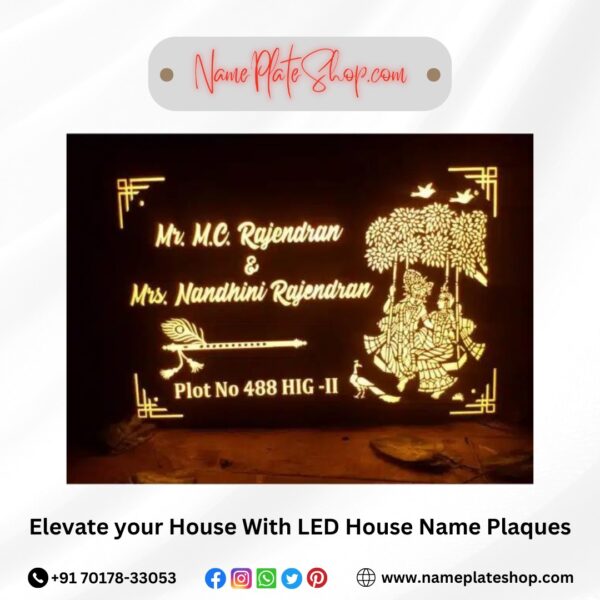 Led Name Making LED House Name Plates | Make a Dazzling First Impression