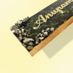 Metallic Golden and Black Blend House Nameplate2