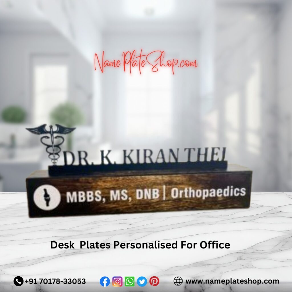 Professional Desk Plates Customized for Your Office