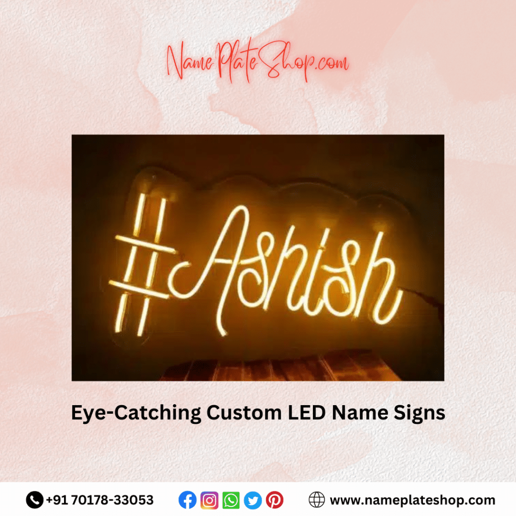 Stunning Custom LED Name Signs For Your Home Entrance