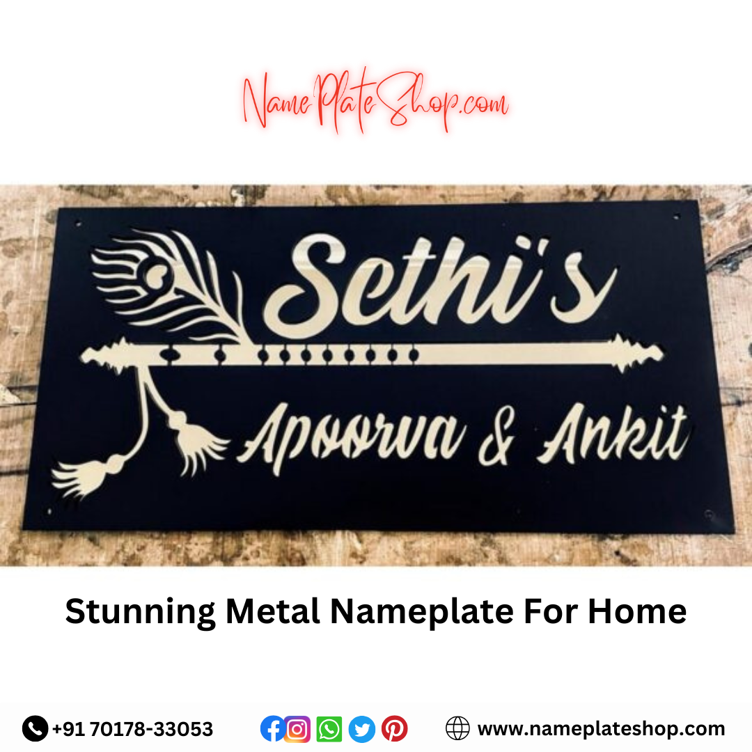 Stunning Metal Nameplates for Your Home Entrance