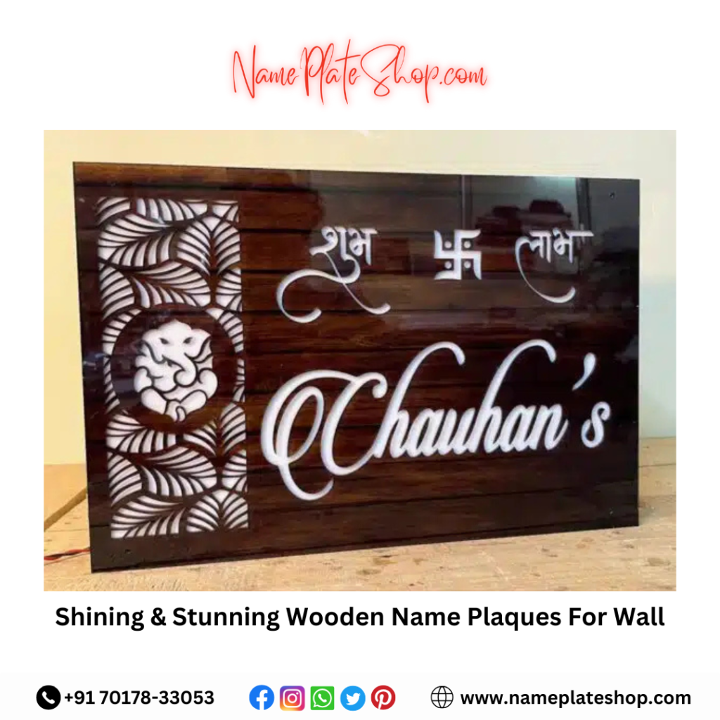 Add a Traditional Touch with Stunning Wooden Name Plaques