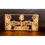 Elegant Acrylic Designer LED Name Plate For Home (4)