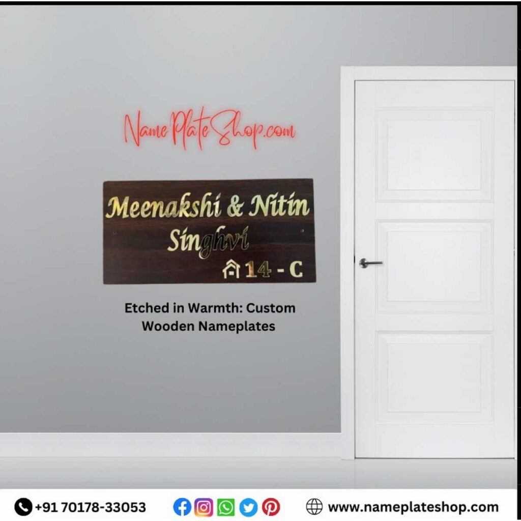 Personalize Your Home with Custom Wooden Nameplates