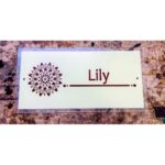 Stylish Multicolor Printed Design Acrylic Personalized Name Plate (3)