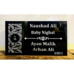 Warm White LEDs Customizable LED Acrylic Wall Name Plate (3)