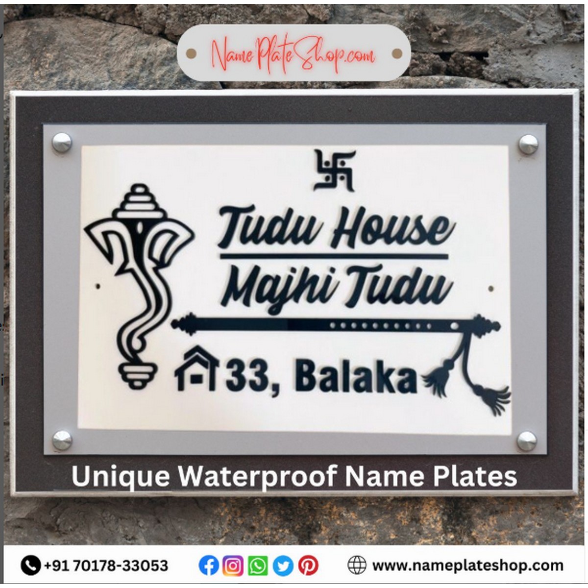 nique Waterproof Nameplates for Your Home