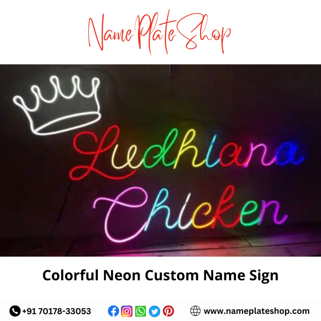 Brighten Up Your Space with a Colorful Neon Custom Name Sign ✨🌈