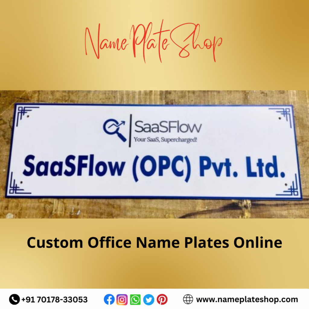 Design Your Professional Identity with Custom Office Nameplates Online