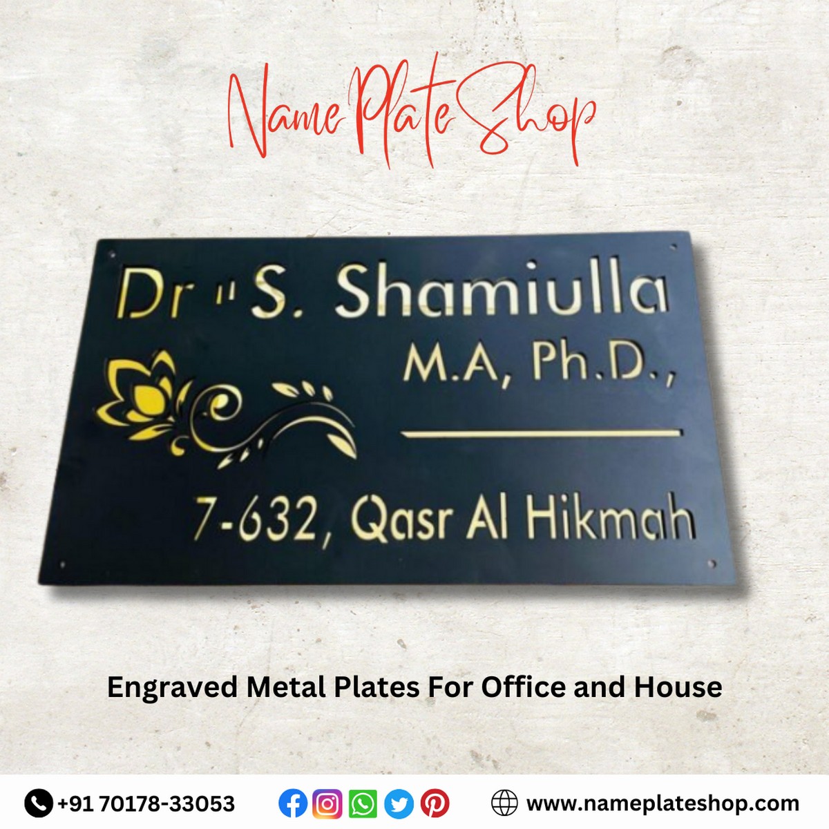 Engraved Metal Plates