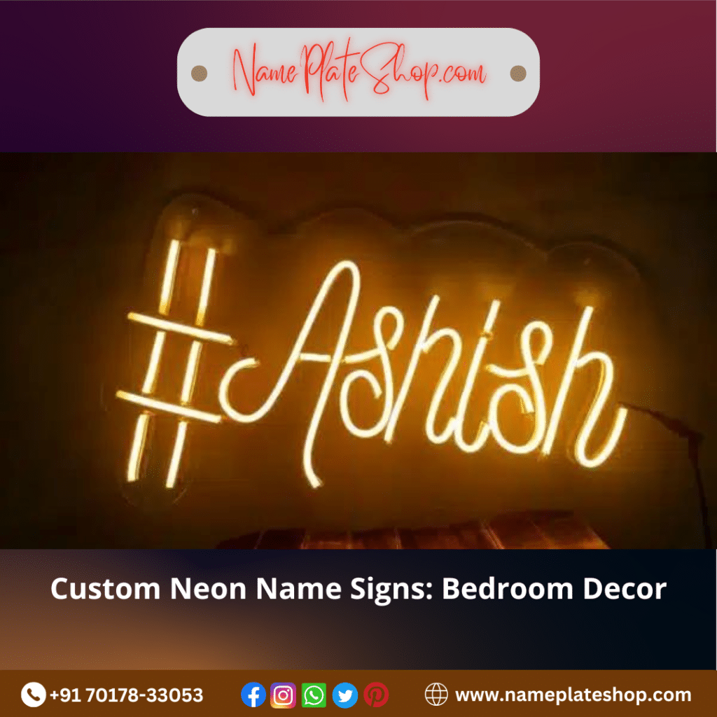 Illuminate Your Bedroom with Custom Neon Name Signs