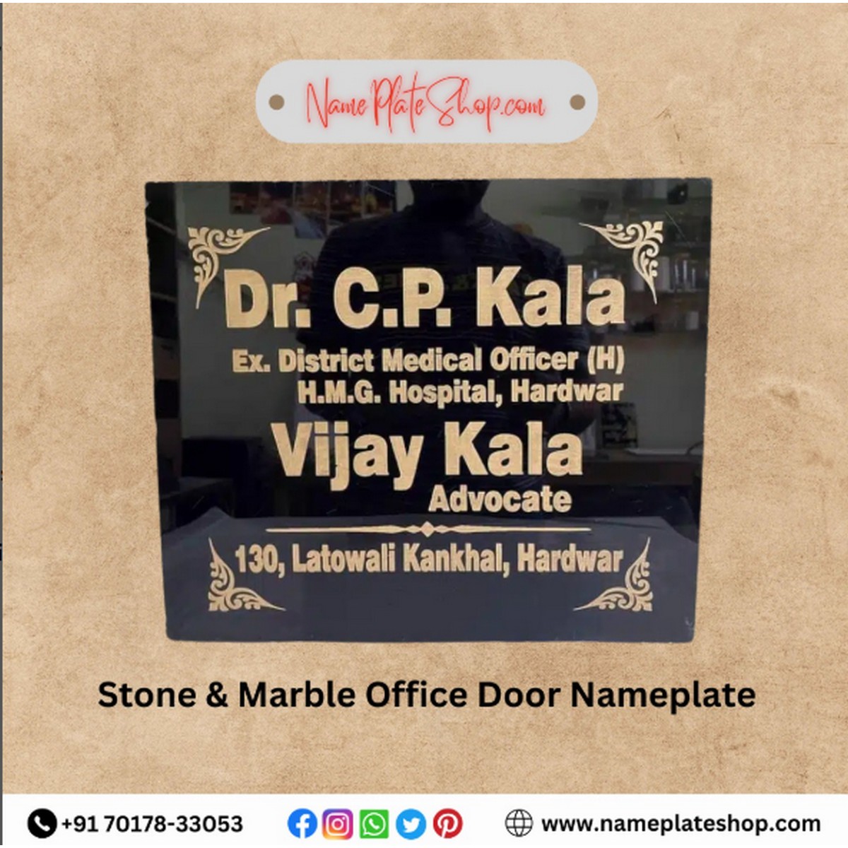 Professional Elegance with Stone & Marble Nameplates