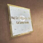 White and Golden Marble Textured Resin Coated Nameplate4