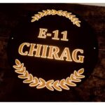 ✨ Round Acrylic LED Name Plate with Golden Embossed Letters 🏠4