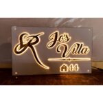 ✨🏡 Acrylic Personalized Waterproof LED Wall Name Plate 💡🌧️2