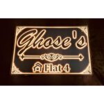 ✨🏡 Get Your Beautiful Design Acrylic LED Home Name Plate 💡🌧️