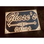 ✨🏡 Get Your Beautiful Design Acrylic LED Home Name Plate 💡🌧️3