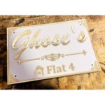 ✨🏡 Get Your Beautiful Design Acrylic LED Home Name Plate 💡🌧️5