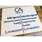 🏢 Chartered Accountant Acrylic Name Plate – Professional Elegance Delivered! 🌟