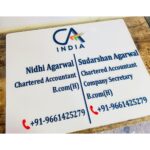 🏢 Chartered Accountant Acrylic Name Plate – Professional Elegance Delivered! 🌟4