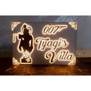 Beautiful New Design Tyagi’s Acrylic LED House Name Plate (1)