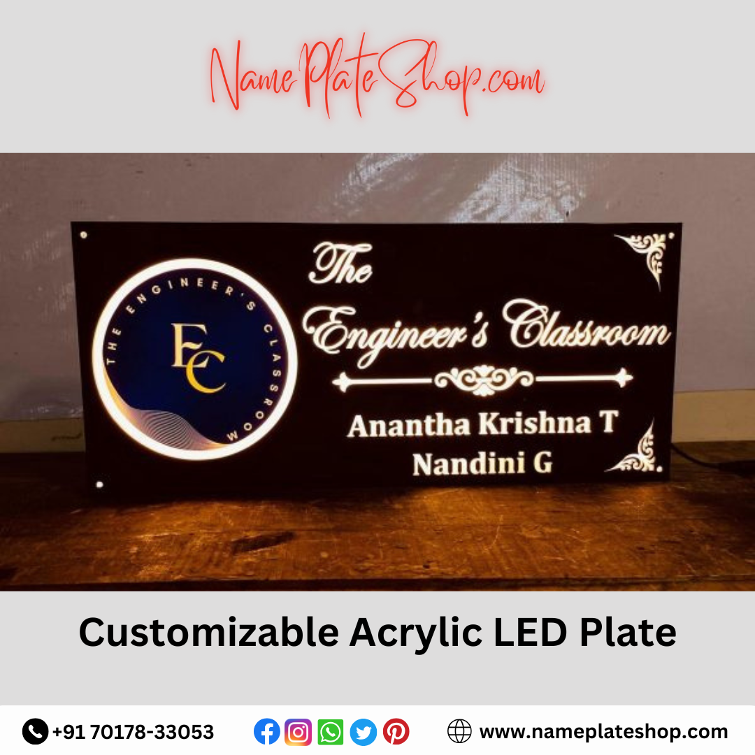 Custom Acrylic LED Name Plate