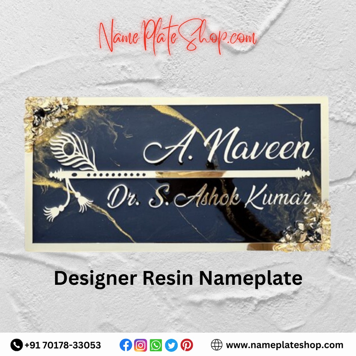 Designer Resin Nameplate