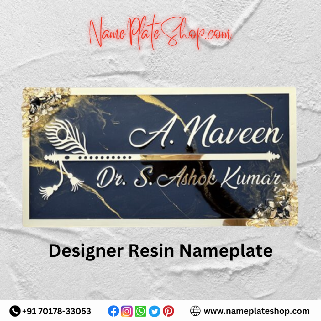 Elevate Your Home’s Charm with a Stylish Designer Resin Nameplate