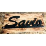 New Design Metal LED Laser Cut House Name Plate with Wooden Texture Acrylic – Waterproof (4)