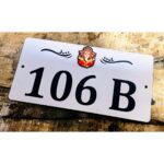 New Design Room Number Stainless Steel Engraved Name Plate (2)