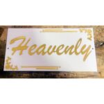 Stylish White & Golden Combination Acrylic House Name Plate (1)