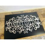 Unique Stainless Steel Laser Cut Wall Name Plate – Waterproof (2)