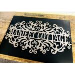 Unique Stainless Steel Laser Cut Wall Name Plate – Waterproof (4)