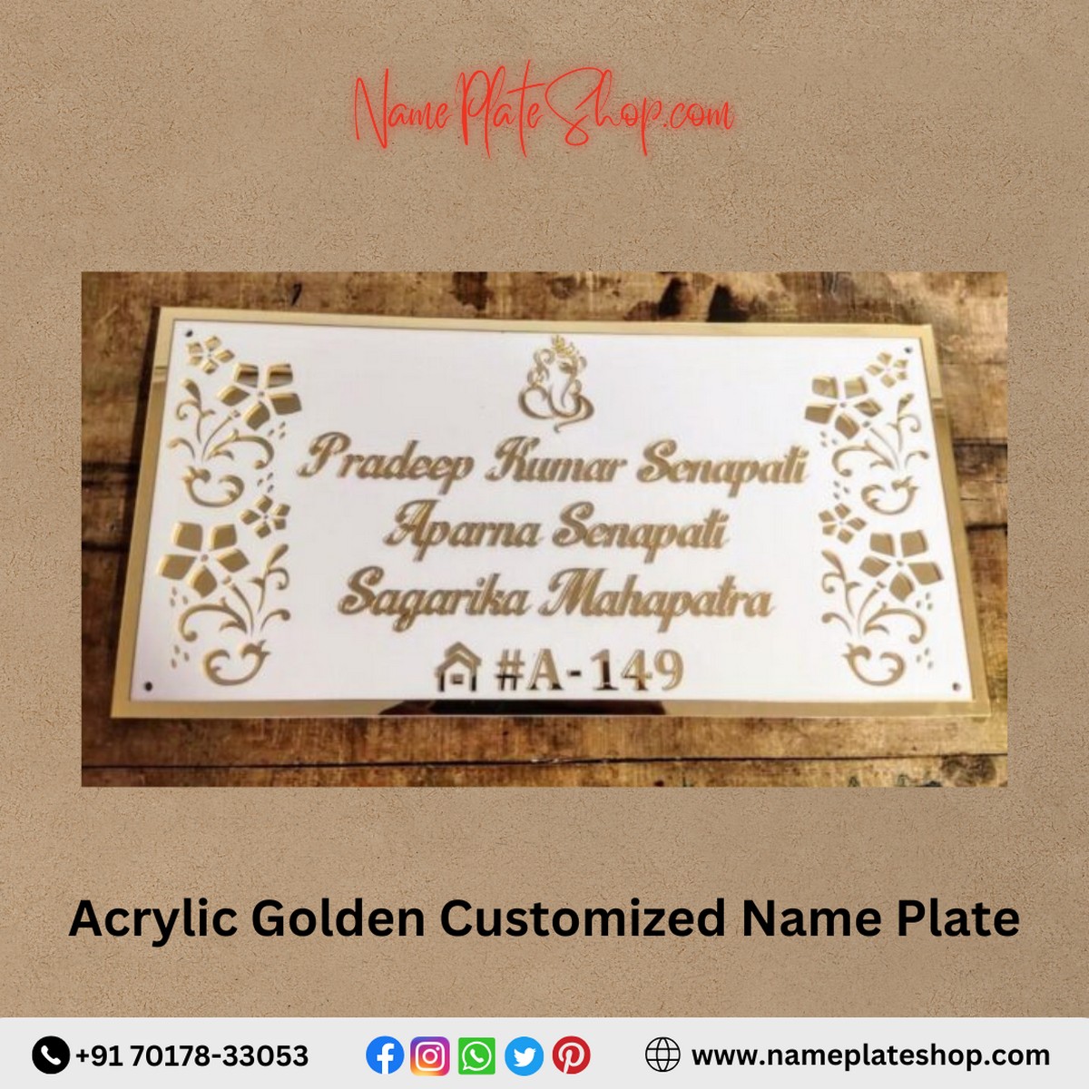 Customized Name Plate