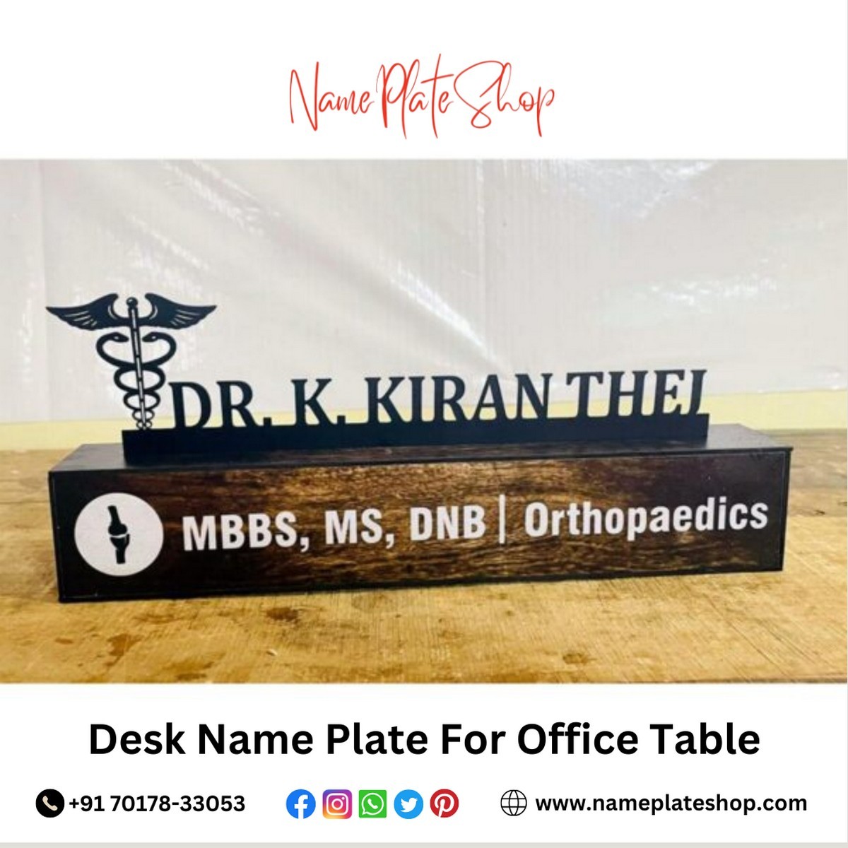 Desk Name Plate