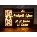 Divine Shiv Ji Jali Design Acrylic LED Name Plate (1)