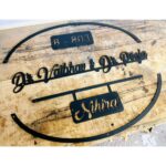 New Design CNC Laser Cut Metal Wall Name Plate (2)