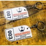 New Design Hotel Engraved Stainless Steel Keychains (2)